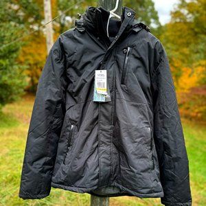 Spire By Galaxy Men's Heavyweight Presidential Tech Jacket with Detachable Hood